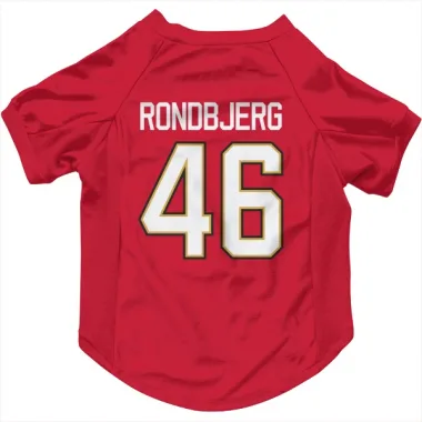 Red Vegas Golden Knights Jonas Rondbjerg   Dog & Cat Pet Jersey